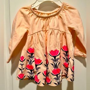 Tea Collection Baby Girl Pink Dress, Spring, Floral, 3-6 months